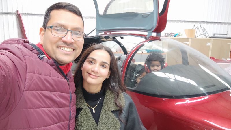 Denne mand byggede et fly til sin familie i sin have